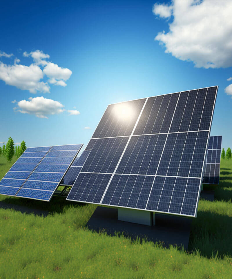 Commercial solar installation
